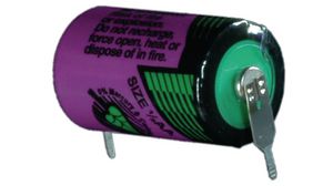 Primärbatterie, 3.6V, 1/2AA, Lithium