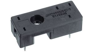 Socles à fiches avec trame de 3.2 mm pour circuits imprimés, 12A, 400V, Broches circuit imprimé