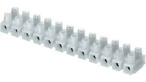 Terminal Block, Natural, 20A, 450V, Poles - 12