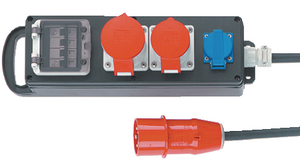 CEE Socket Black / White / Red / Blue 32A IP44 400V