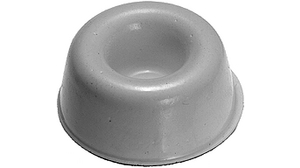Gummifüsse, Halbkugelförmig, 22.3x22.3x10.1mm, 70 Shore A, Weiss