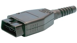 Connector OBD-2, 16-pole Socket / Plug 16 Positions 4mm