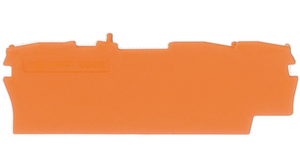 End plate, Orange, 59.5 x 33mm