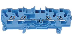 Terminal Block, Cage Clamp, 4 Poles, 800V, 32A, 0.25 ... 4mm², Blue