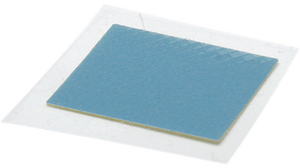 Termiskt spaltmellanlägg Blå Fyrkantig 0.4W/mK 3.7K/W 50x50x0.13mm