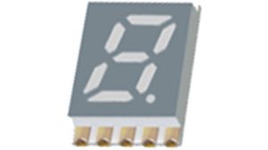 7-Segment-LED-Anzeige KCSC03 Rot 7.62mm 627nm 2.5mcd 2.5V SMT Gemeinsame Kathode