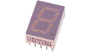 7-Segment-LED-Anzeige SA52 Rot 13.2mm 627nm 6.4mcd 2.5V THT Gemeinsame Anode