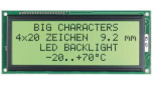 Pontmátrix LCD kijelző 5.55 mm 2 x 16