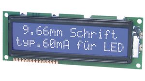 Affichage LCD à matrice de points 4.8 mm 4 x 16