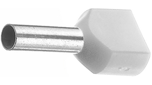 Twin Entry Ferrule 4mm² Grey 23mm Pack of 100 pieces