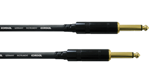 Audio Cable, Mono, 6.35 mm Jack Plug - 6.35 mm Jack Plug, 3m
