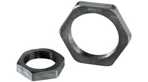 Hex Lock Nut, Polyamide (PA), Black, M20