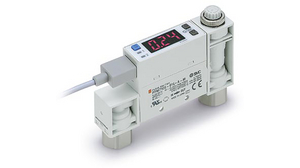 Flow Switch Air / Nitrogen / Argon / Carbon-di-Oxide 50L/min 7.5bar 3% 24V G1/8" Cable with Plug, 2 m IP40