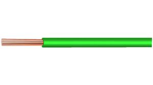 Solid Wire PVC 0.2mm² Tinned Copper Green YV 100m