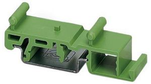 Foot element DIN rail 72.2x77x14mm Green Polyamide