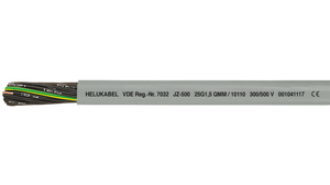 Câble multiconducteur, Non blindé YY, PVC, 16x 1mm², 100m, Gris