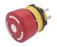 Not-Aus-Schalter 84 Series 1 Öffner IP65 / IP67 Faston-Anschlussklemme 2.8 x 0.5 mm Schwarz/Rot/Gelb