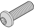 Schraube, metrisch, M2.5, 10mm, Verzinkter Stahl, Packung à 100 Stück