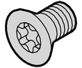 Torx-Senkschraube, M5, 12mm, Verzinkter Stahl, Packung à 100 Stück