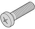 Flachkopfschraube, M2.5, 10mm, Vernickelter Stahl, Packung à 100 Stück