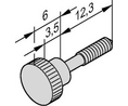Bundschraube mit gerändeltem Kopf M2.5 12.3mm Packung à 100 Stück