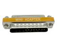 Null-Modem-Adapter, D-Sub-Buchse, 25-polig - D-Sub-Stecker, 25-polig