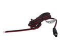 DC-Anschlusskabel, 2.1x5.5x9.5mm Stecker - Offene Enden, Gerade, 2m, Schwarz/rot