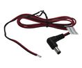 DC-Anschlusskabel, 2.1x5.5x9.5mm Stecker - Offene Enden, Abgewinkelt, 1m, Schwarz/rot