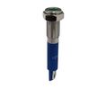 Vandal Resistant LED Indicator 12V AC / DC Fixed Green Soldering Lugs