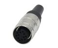 Mini Connector Socket 12 Contacts, 3A, 60V, IP67