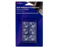 Rubber Feet, Cylindrical, 22.3x22.3x10.1mm, 75 Shore M, Clear