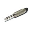 Phone Audio Connector, Soldering, Plug, Mono, Straight, 6.35 mm
