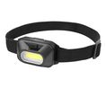 Headlamp, LED, 3x AAA, 125lm, 14m, IPX2, Black