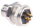 binder Circular Connector, 4 Contacts, Panel Mount, M9 Connector, Socket, Male, IP40, 711 Series