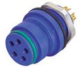 Circular Connector, 5 Contacts, Panel Mount, Miniature Connector, Socket, Female, IP67, 720 Series