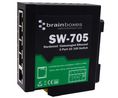 Hardened Ethernet Switch, RJ45 Ports 5, 100Mbps, Unmanaged