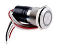 Pushbutton Switch, Vandal Proof Momentary Function 24V Green 1NO IP66 Open End