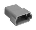 Housing, PX01, Receptacle, Grey, Poles - 12