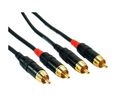 Audiokabel, Stereo, 2x Cinch-Stecker - 2x RCA-Stecker, 2m