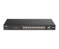 PoE-switch, Lager 2 hanterat, 1Gbps, 370W, RJ45-portar 26, PoE-portar 24