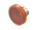 Lentille Rond 19.7mm Orange Plastique Série EAO 61