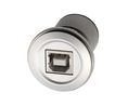Läpivientisovitin, USB-B 2.0 -pistokanta - USB-A 2.0 -pistokanta