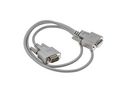 Phoenix Contact Male 9 Pin D-sub to Female 9 Pin D-sub Serial Cable, 1m PVC, VS-09-DSUB-20-LI-1.0 Series 1m Grey