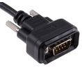 Male 9 Pin D-sub to Male Unterminated Serial Cable, 2m PVC