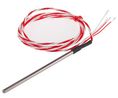 PT100 RTD Sensor, 4mm Dia, 90mm Long, 4 Wire, Probe, Class B +200°C Max
