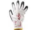 Ansell Hyflex White Nylon Work Gloves, Size 8, Polyurethane Coating