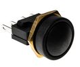 Pushbutton Switch Momentary Function 1NO Panel Mount Black