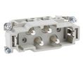 HARTING Heavy Duty Power Connector Insert, 80 A, Han K SeriesMale, 5 Contacts Poler