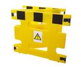 Addgards Black & Yellow Polyethylene Folding Barrier