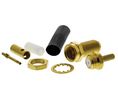 Radiall Straight 50Ohm Panel Mount SMA Bulkhead, Crimp, Solder Termination RG188, RG316, Straight, 50Ohm, Crimp